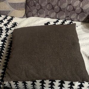 Decorative Brown Throw Pillow - Soft Textured Home Accent